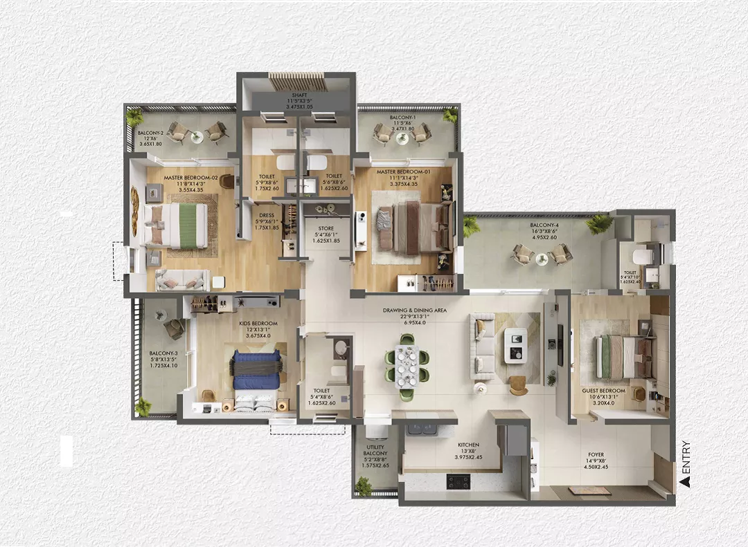 Sobha Sector 63A Floor Plan